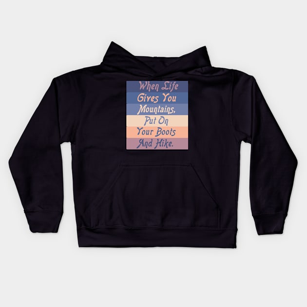 Uplifting Mood Kids Hoodie by CuratedlyV